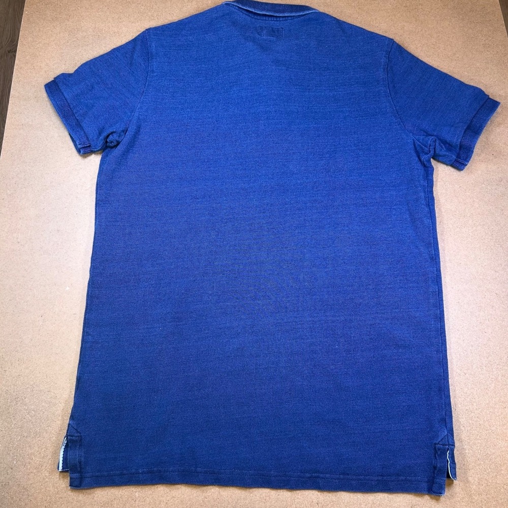 Superdry Classic Pique Polo Blue Men's Large Short Sleeve Cotton Preppy - Picture 11 of 11